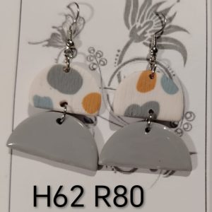 Handgemaakte Klei Oorbelle H62