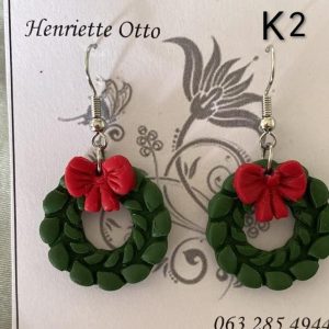 Handgemaakte Klei Oorbelle K2