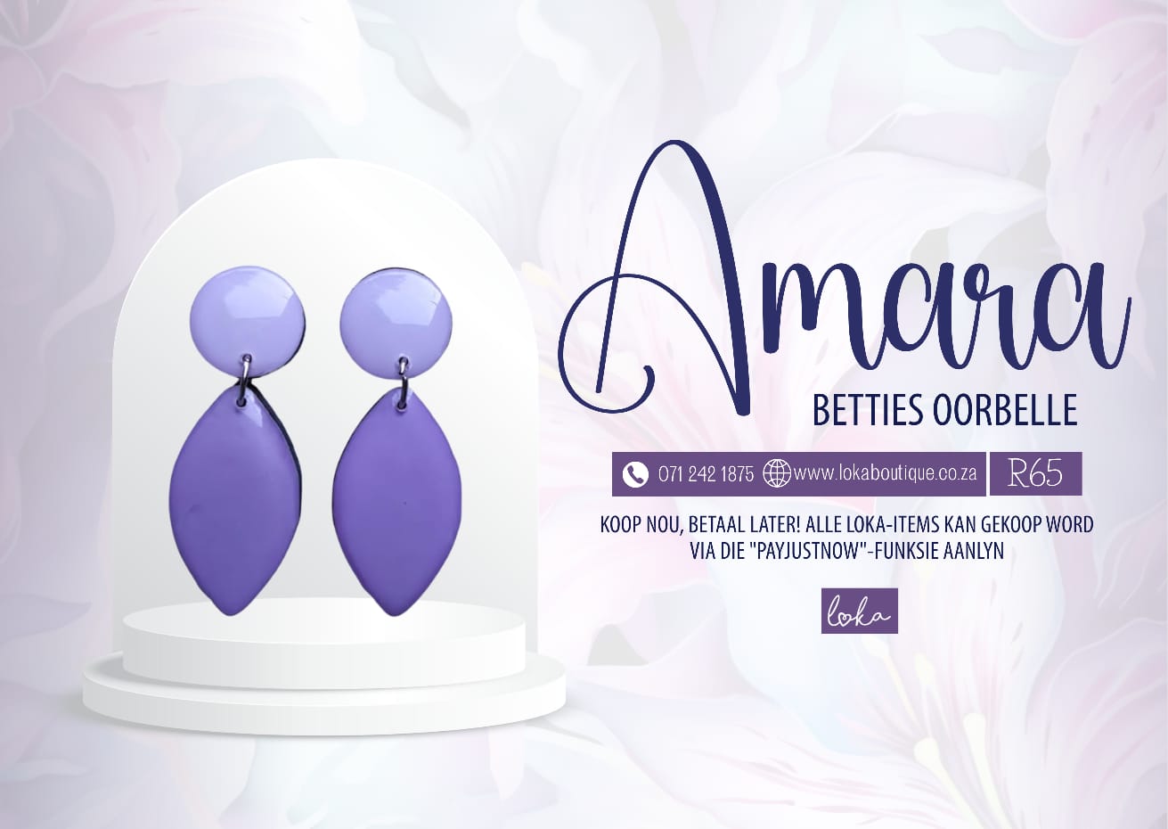 Amara – Betties Oorbelle – Plain Pers