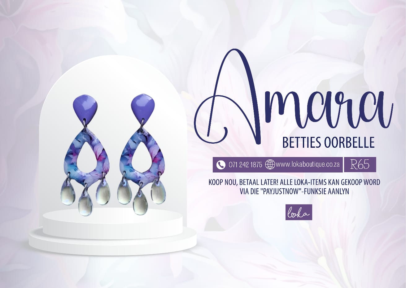 Amara – Betties Oorbelle – Print Pers