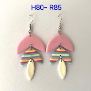 Handgemaakte Klei Oorbelle H80