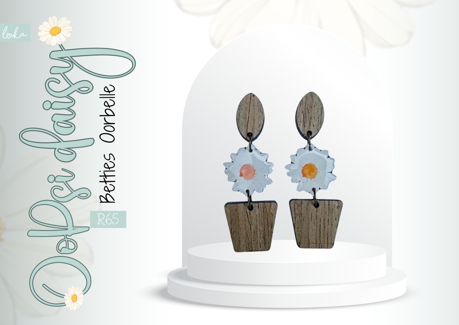 Oopsi Daisy – Wit Daisy – Hout Square