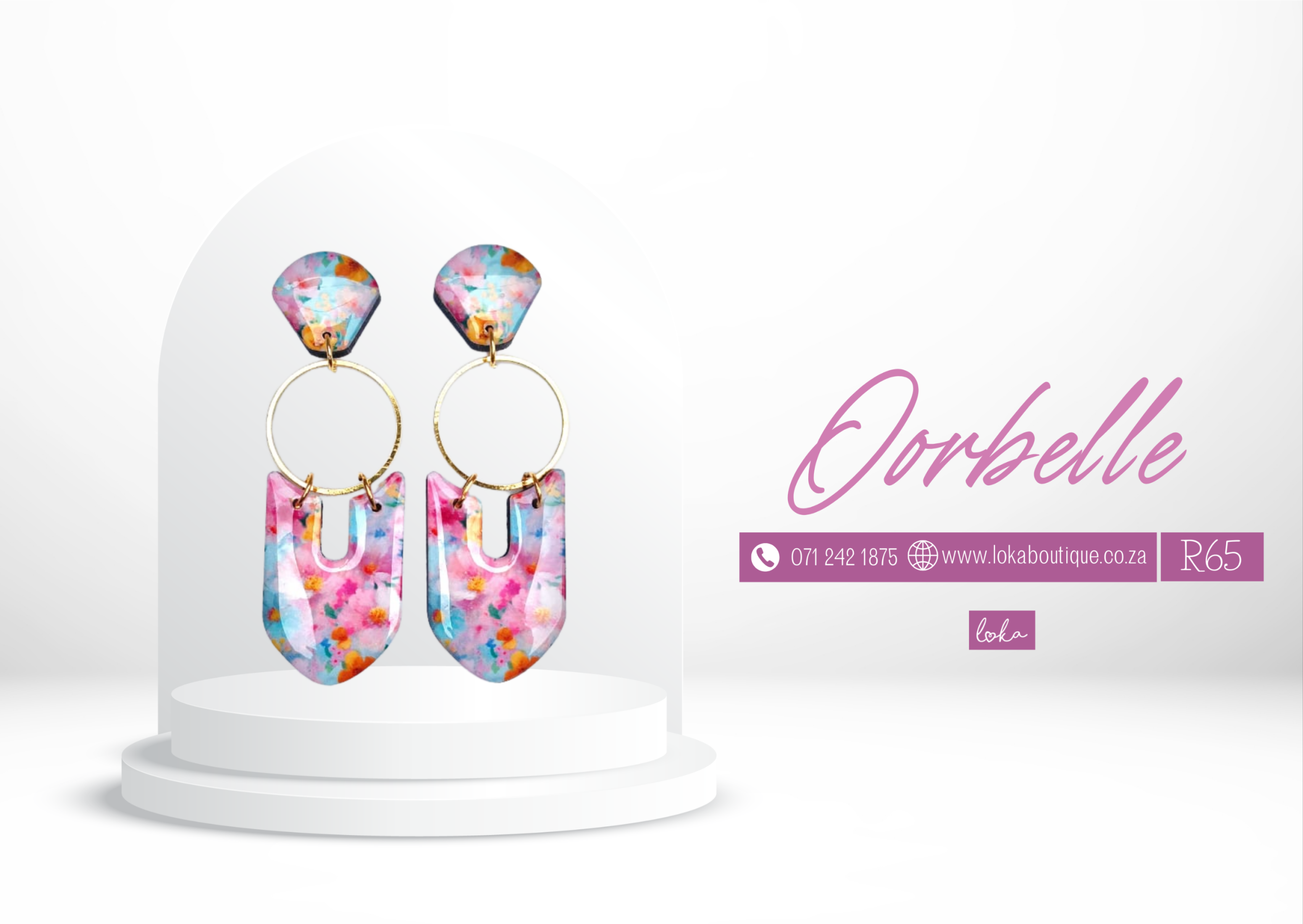 Betties Oorbelle – Leia Print
