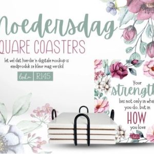 Moedersdag Coasters Vierkantig