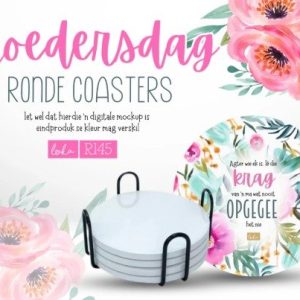 Moedersdag Coasters Rond