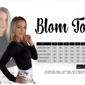Blom Top Swart