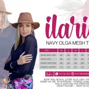 Ilaria Navy Mesh