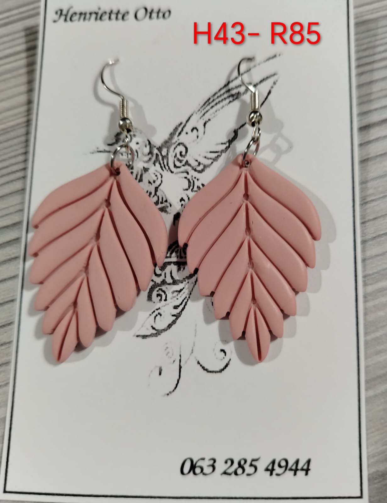 Handgemaakte Klei Oorbelle H43