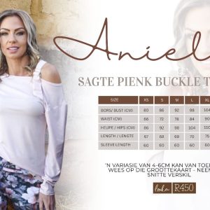 Aniela Sagte Pienk Buckle Toppie