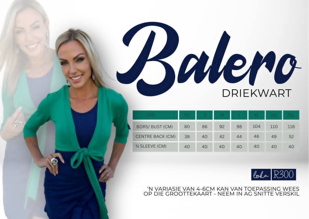 Groen Balero (Driekwart)