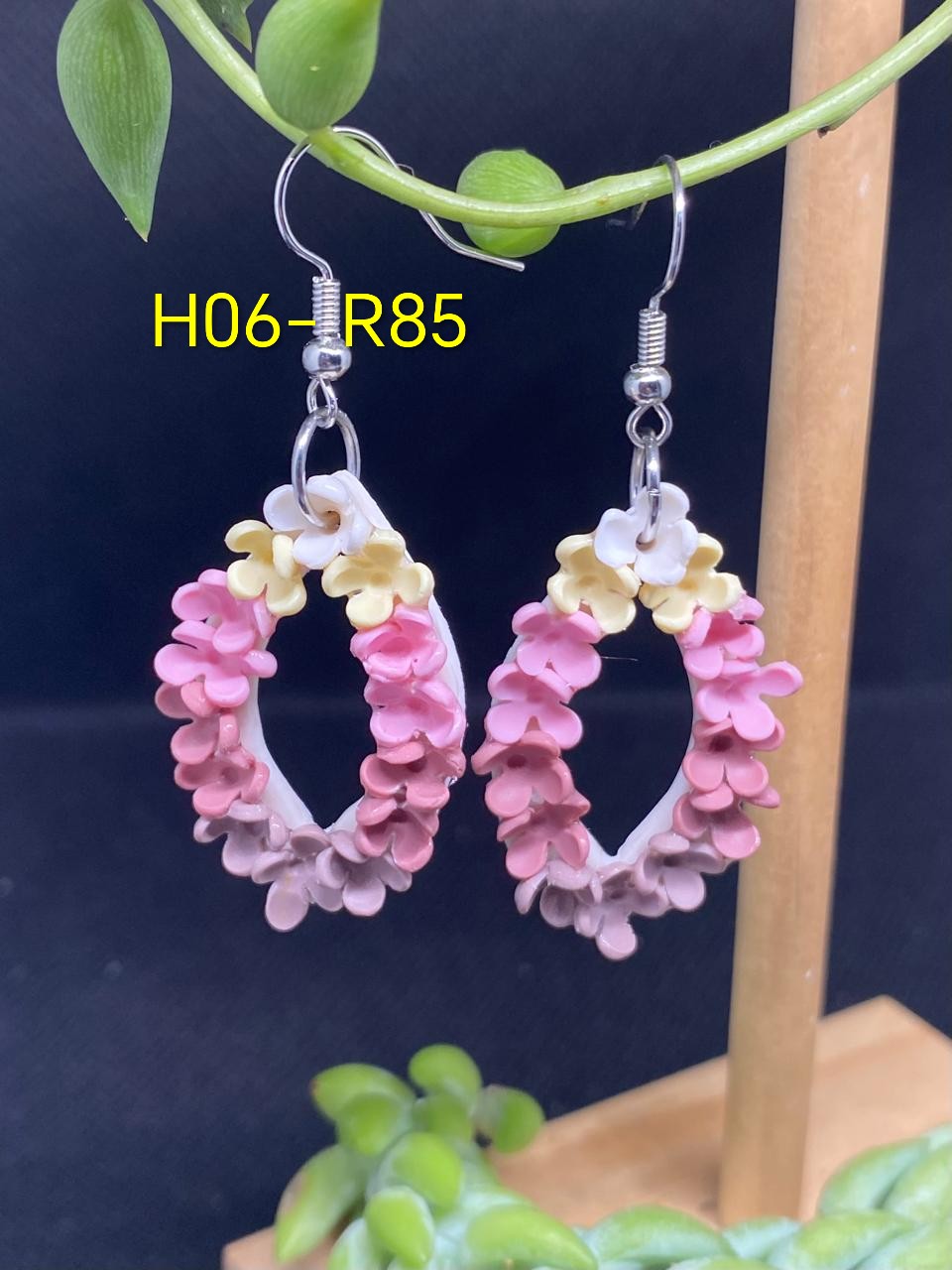 Handgemaakte Klei Oorbelle H06