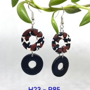 Handgemaakte Klei Oorbelle H23