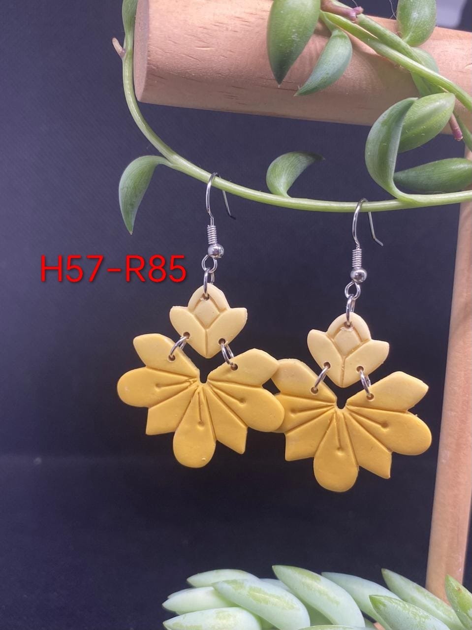 Handgemaakte Klei Oorbelle H57