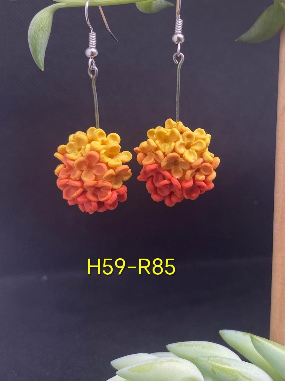 Handgemaakte Klei Oorbelle H59