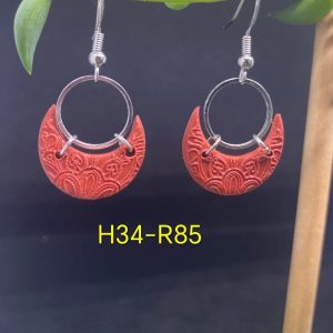 Handgemaakte Klei Oorbelle H34