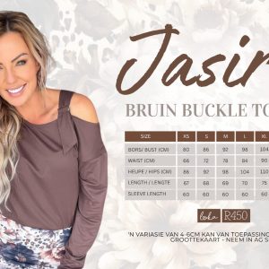 Jasira Bruin Buckle Toppie