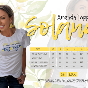 Solana Tees Wit Amanda Toppie (When life gives you lemons add sugar)