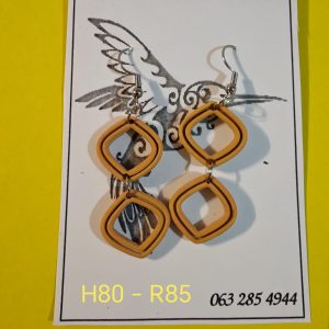 Handgemaakte Klei Oorbelle H80