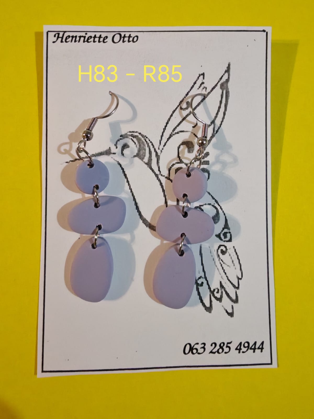 Handgemaakte Klei Oorbelle H83