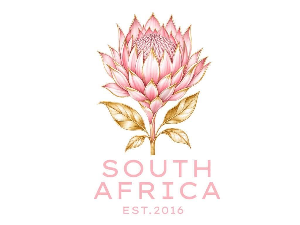 Vrouens Hoodie: Protea South Africa (Pienk) - Image 2