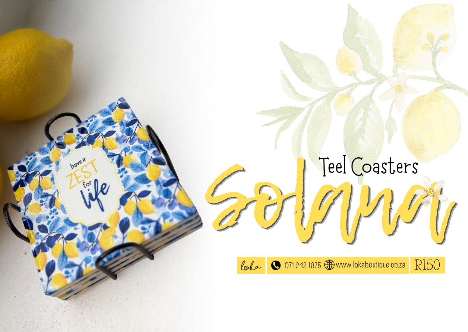 Solana Coasters (Rond) Afrikaans