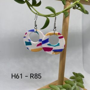 Handgemaakte Klei Oorbelle H61