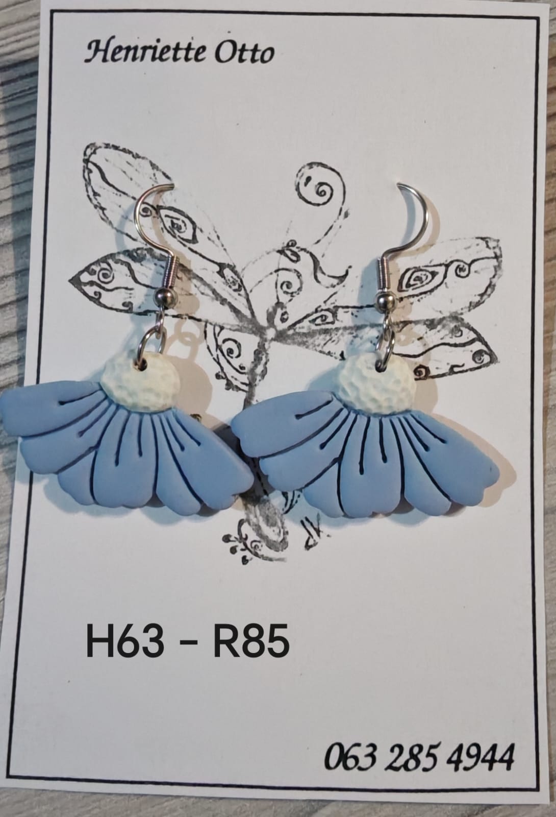 Handgemaakte Klei Oorbelle H63