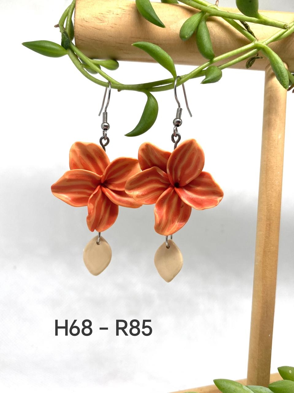 Handgemaakte Klei Oorbelle H68