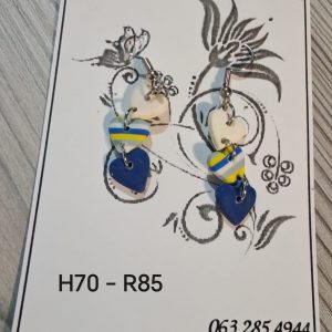 Handgemaakte Klei Oorbelle H70